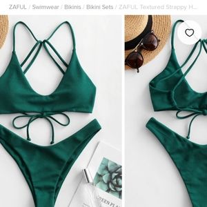 Cheeky sea green bikini